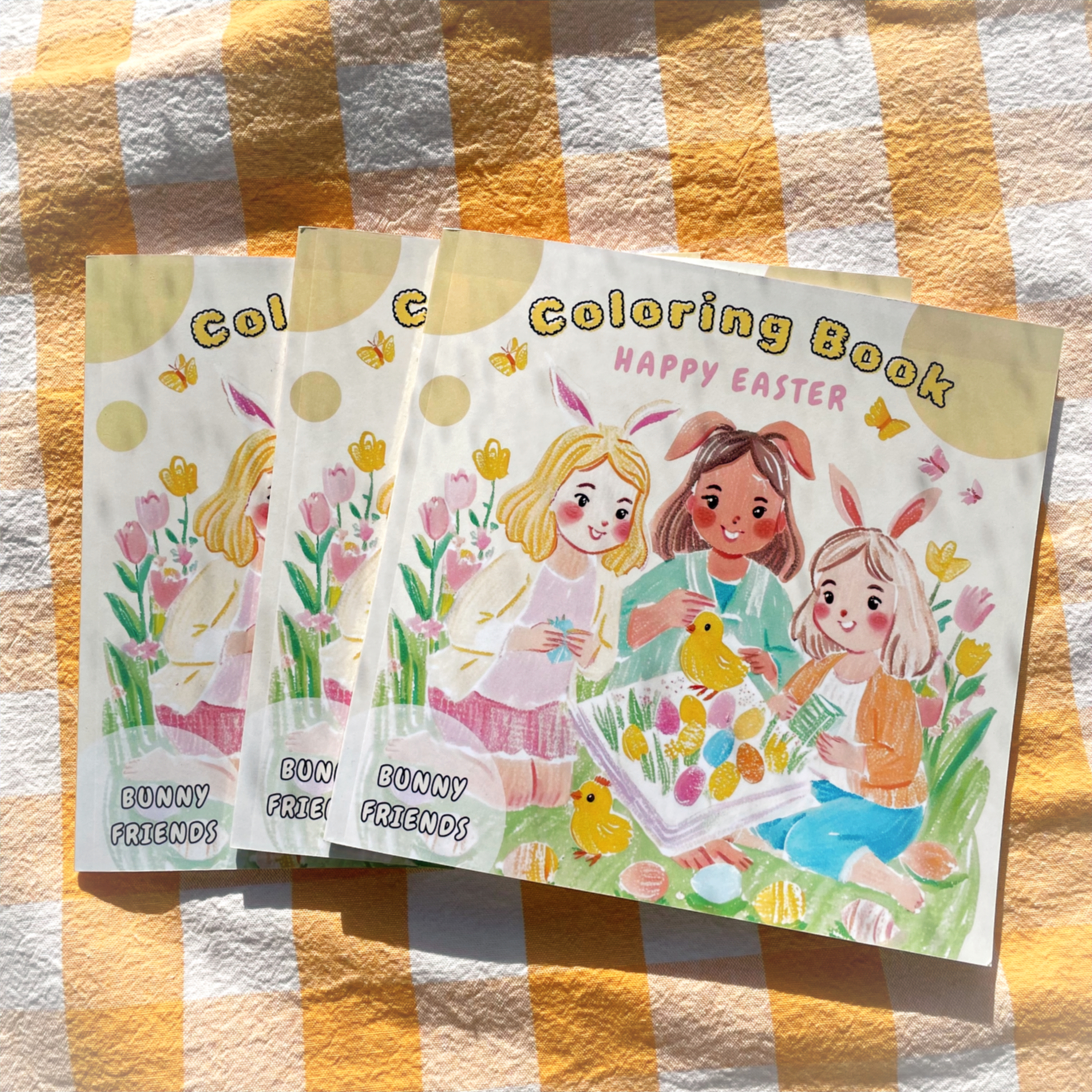 three happy easter coloring books | buy on Amazon