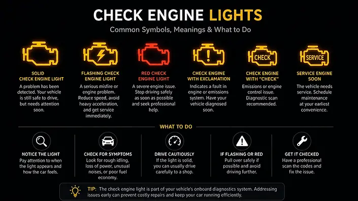 Diagnostic scanner connected to vehicle for check engine light inspection