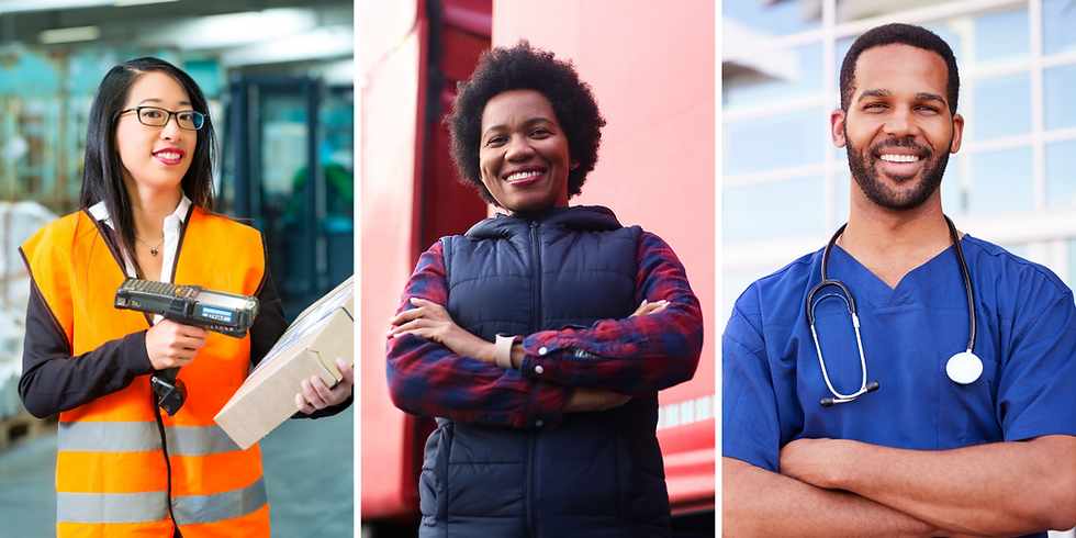 Workers in top performing sectors including logistics, transportation and healthcare
