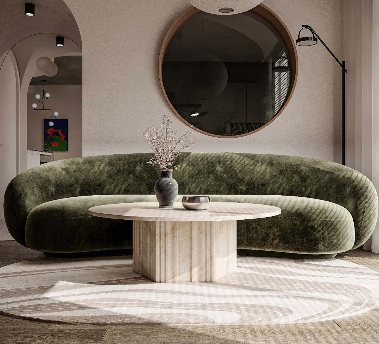 Travertine Coffee Table