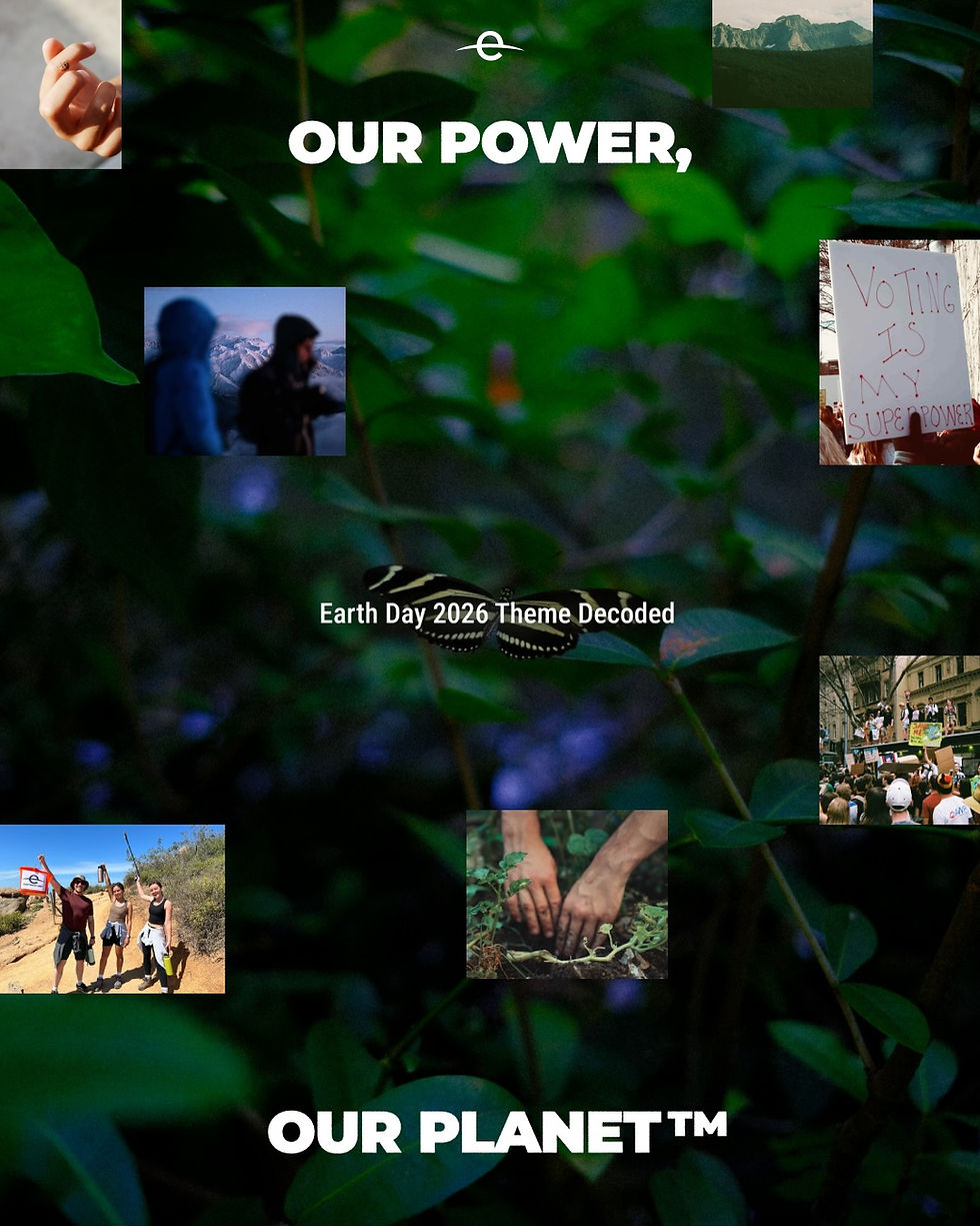  2026년 지구의 날 메시지는 “Our Power, Our Planet”으로 지구를 지키는 힘은 누군가의 선의가 아니라, 사회 전체가 방향을 바꾸는 집단적 선택에서 나온다는 의미를 담고 있다. 사진_지구의 날 공식 인스타그램