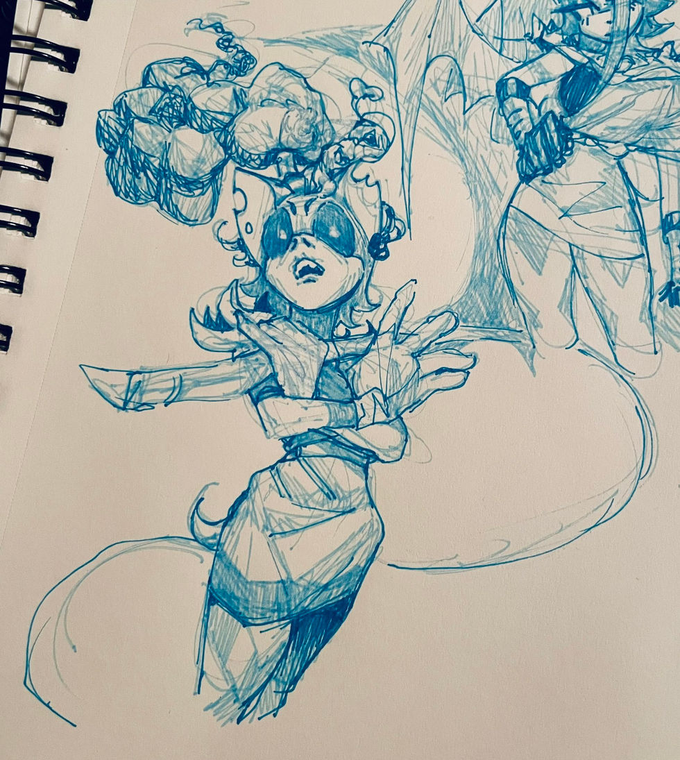 Tisiphone from Hades as a bat from the Sonic franchise!