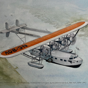 L'hydravion "American Clipper" en Vol