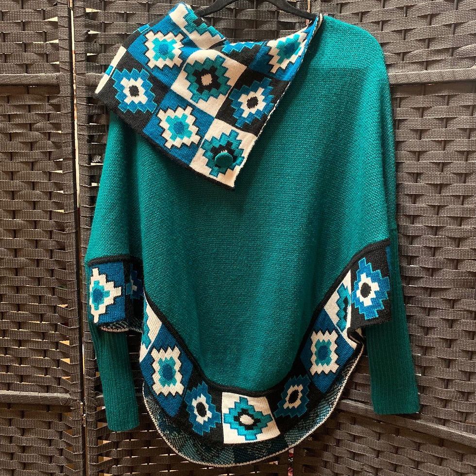 Thumbnail: Poncho w/ Square Cuello and Sleeve
