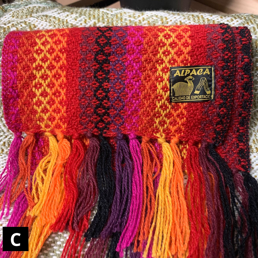 Thumbnail: Alpaca Thin Scarf (colorful)