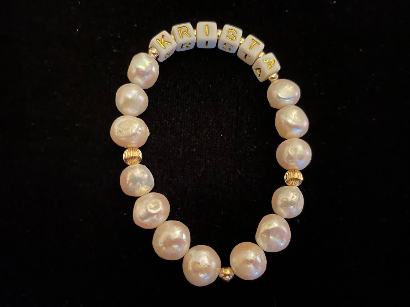 Pearl Name Bracelet