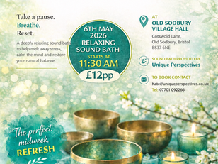New Mid-Week Sound Sanctuary           Old Sodbury Village Hall