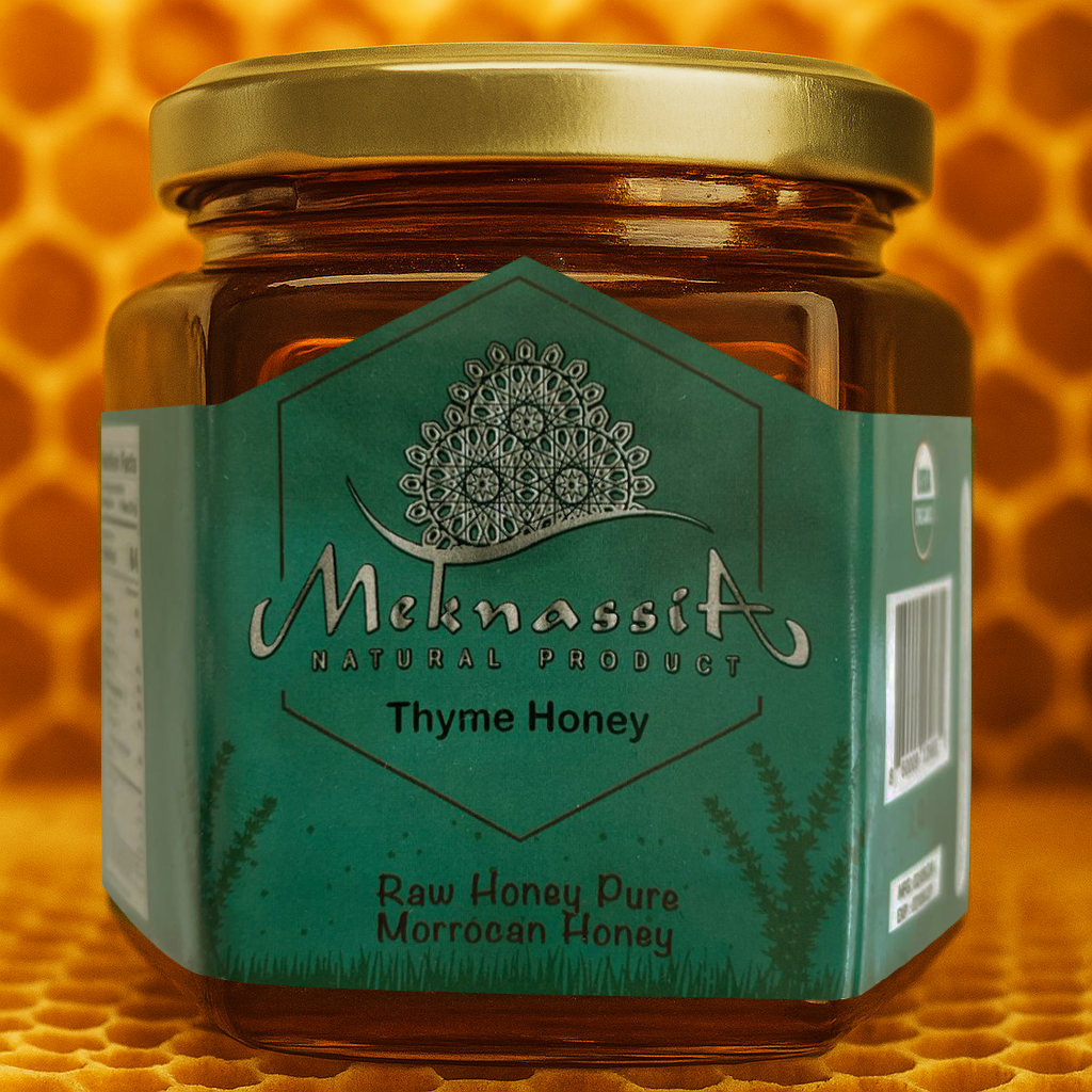 Pure Raw Organic Unfiltered Honey | Natural Thym Honey - USDA Organic and FDA Approved 