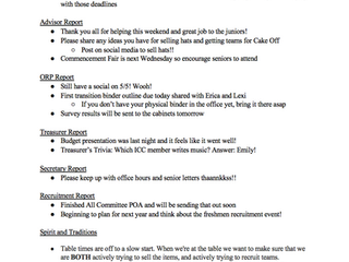 April 9, 2019 GA Meeting Minutes