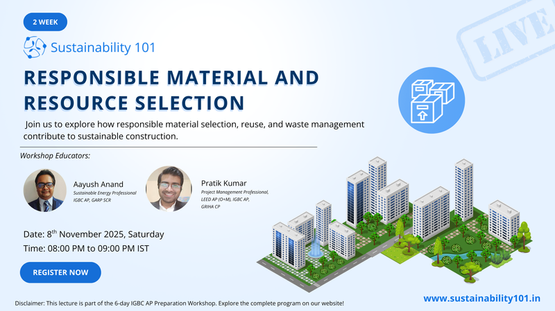 IGBC AP- Responsible Material and
resource Selection