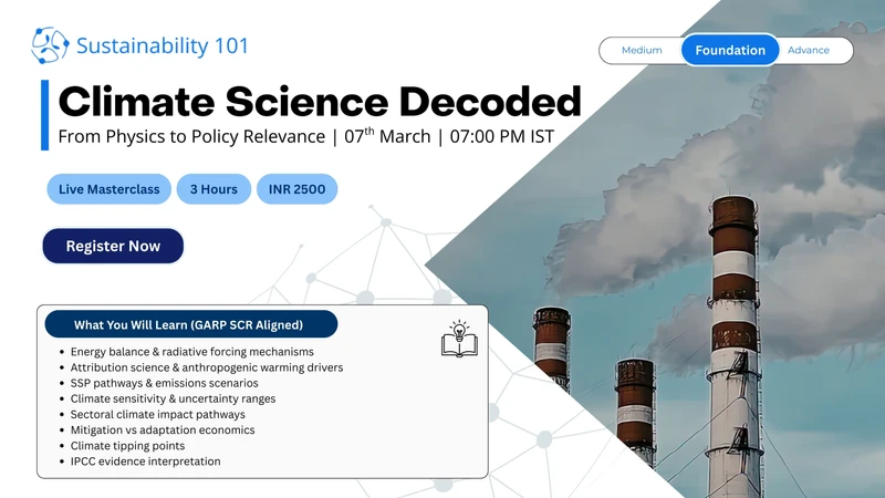 Climate science decoded masterclass