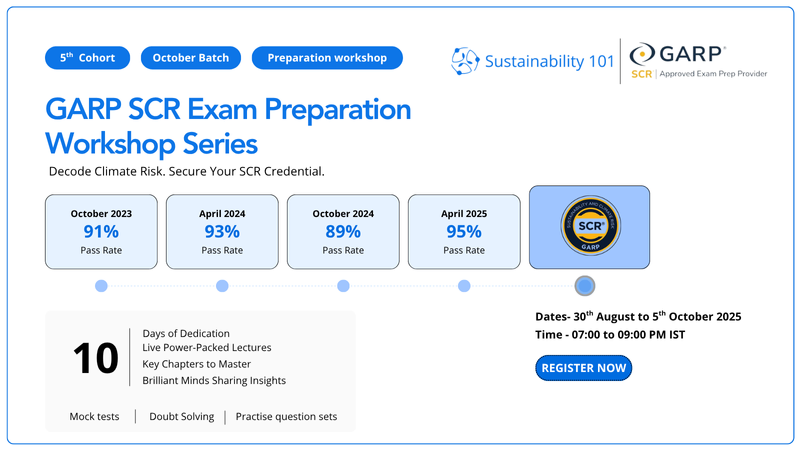 GARP SCR EXAM prepration workshop by Sustainability 101 - 5th Cohort