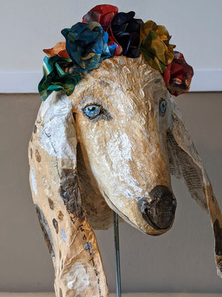 The Damascus Goat papermache sculpture - Ziege Pappmache Skulptur aus Berlin