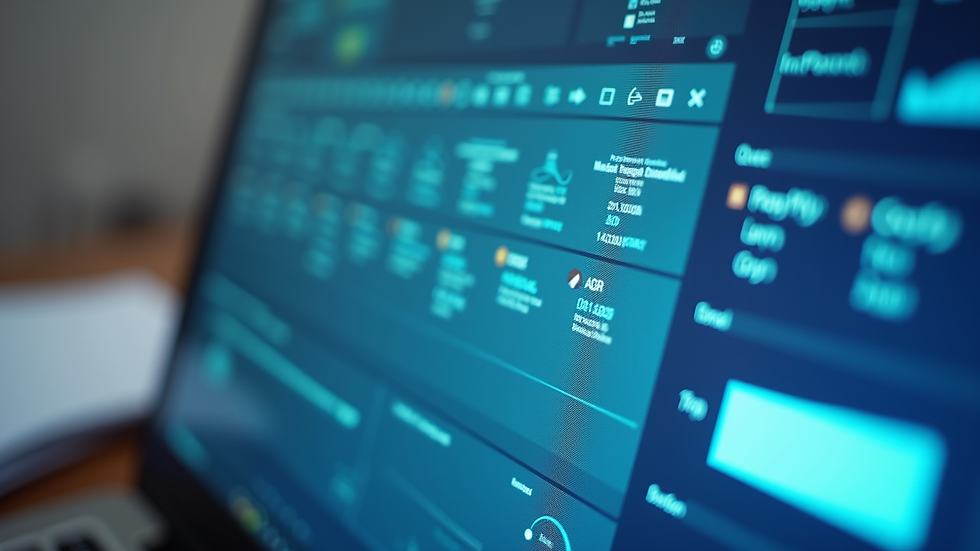 Close-up view of a computer screen displaying medical billing software