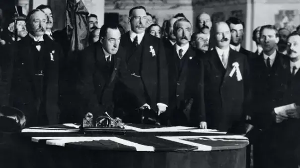 Sir Edward Carson signing the Covenant