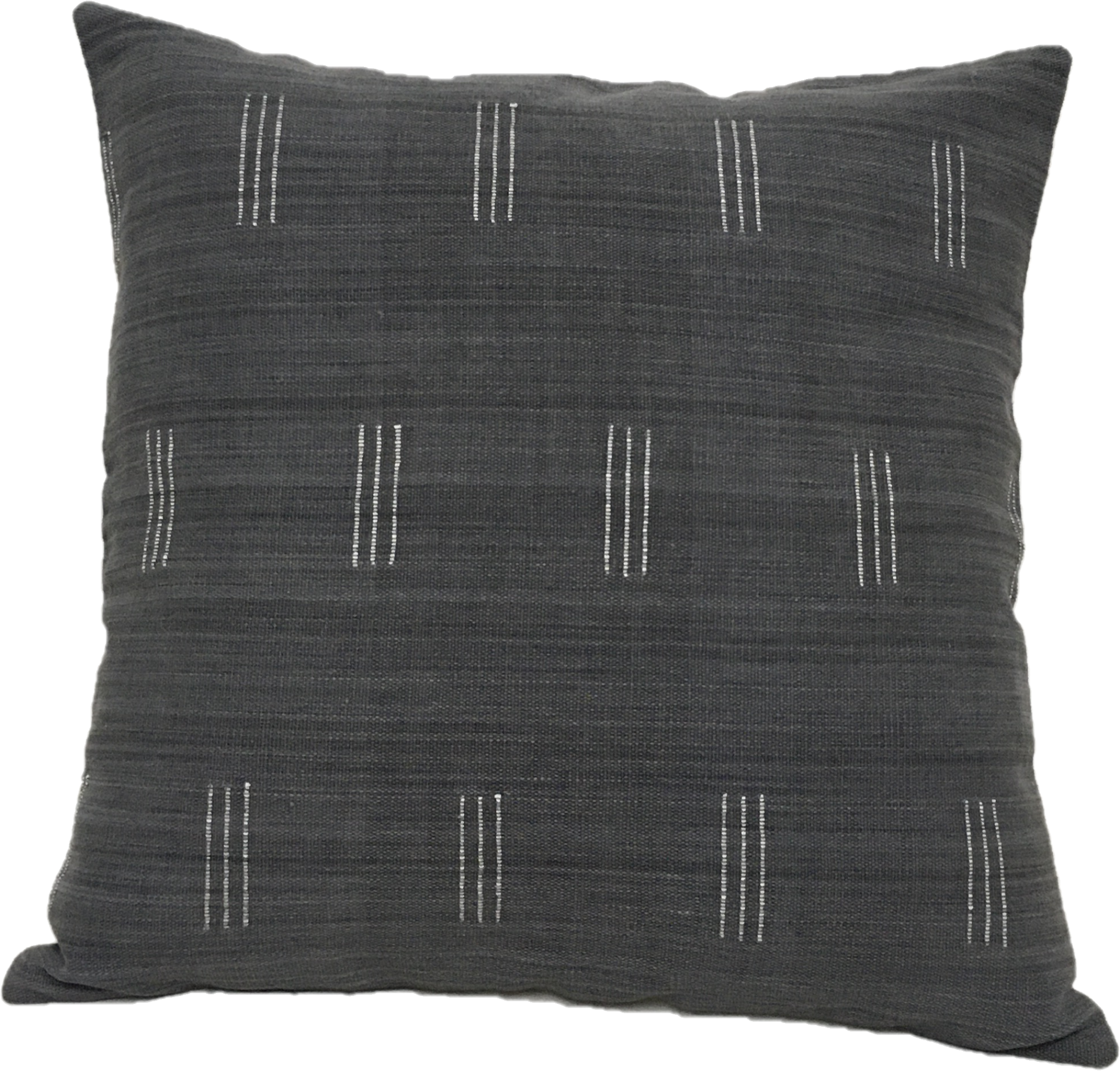 Charcoal grey with motifs Cushion