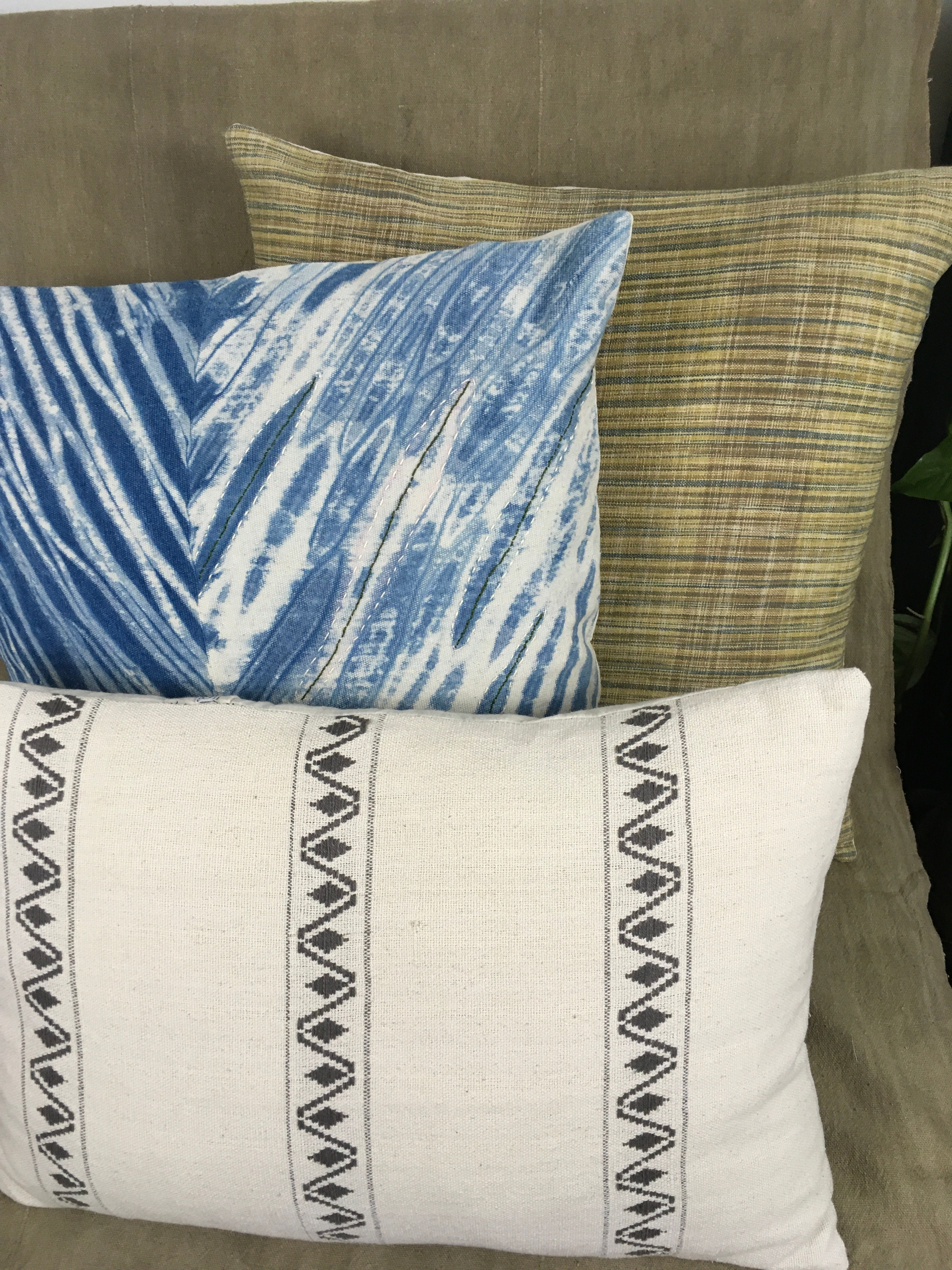 Ivory and Indigo Cushion Combo