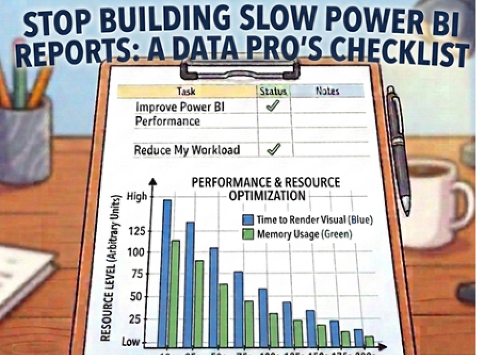 Stop Building Slow Power BI Reports: A Data Pro's Checklist