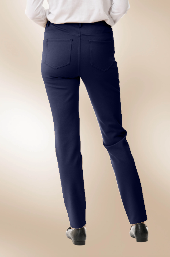 Thumbnail: Ponte Jean (Nougat, Taupe & Navy) - Style 5YX77