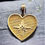 Küçük resim: 14 K ALTIN KOLYE UCU ÇİFT TARAFLI KALP ZİRKON TAŞLI