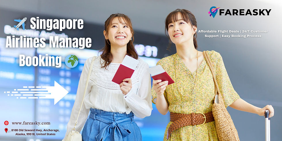 Singapore Airlines Manage Booking​
