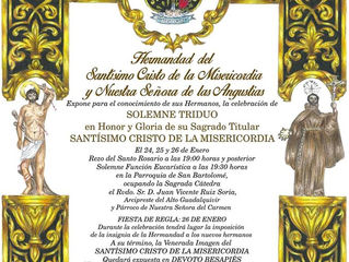 Triduo en Honor al Stmo. Cristo de la Misericordia