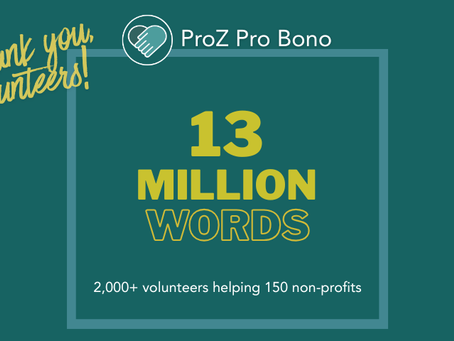 Thank you, volunteers! 13 million words...