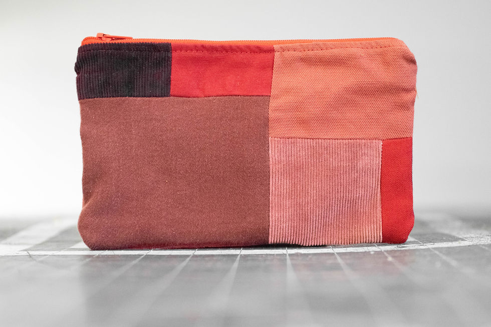 Thumbnail: Patchwork Medium Zip Bag - Color