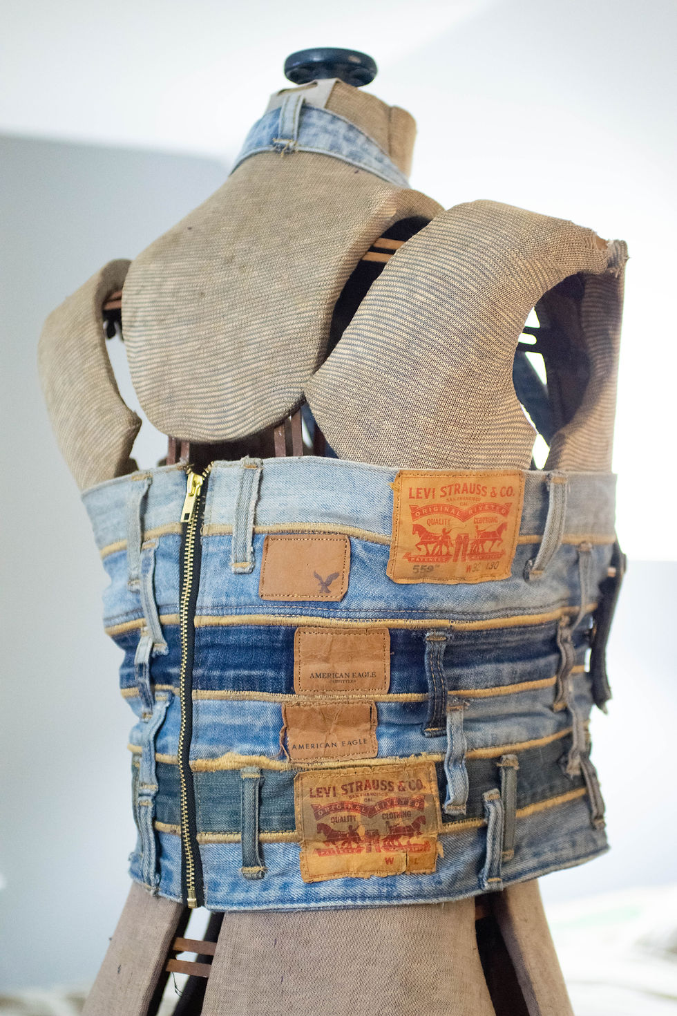 Thumbnail: Denim Waistband Top