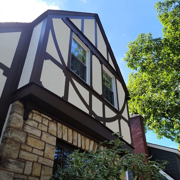 Tudor facade restoration