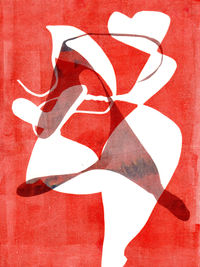 Monotypie auf Papier