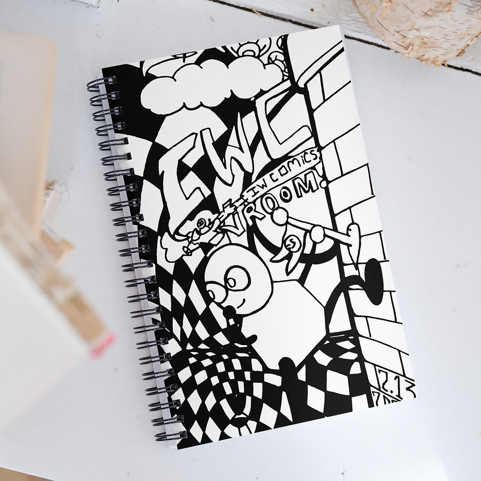 Thumbnail: IW Comics Cartoon Doodle Notebook for kids, adults, and teens