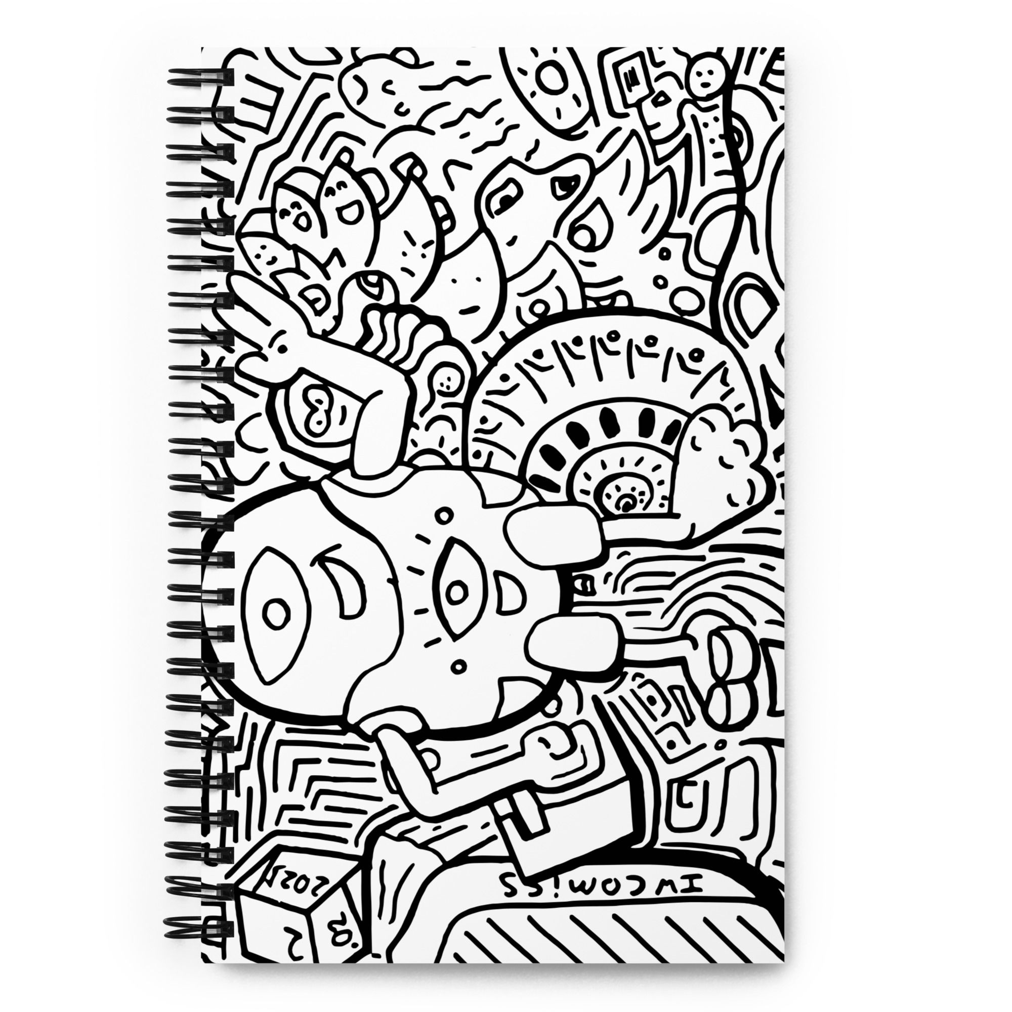 IW Comics Cartoon Doodle Notebook for kids, adults, and teens