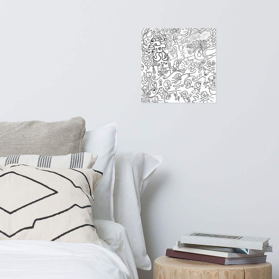 Thumbnail: Jumbo Cartoon Comic Coloring Page