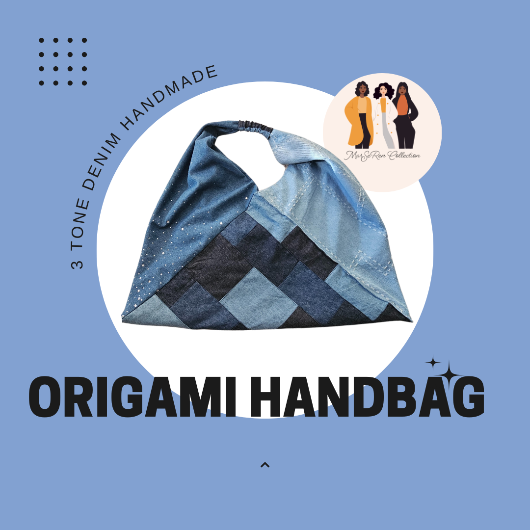 Origami Denim Handbag