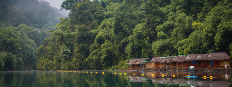 Lakeside Straw Huts
