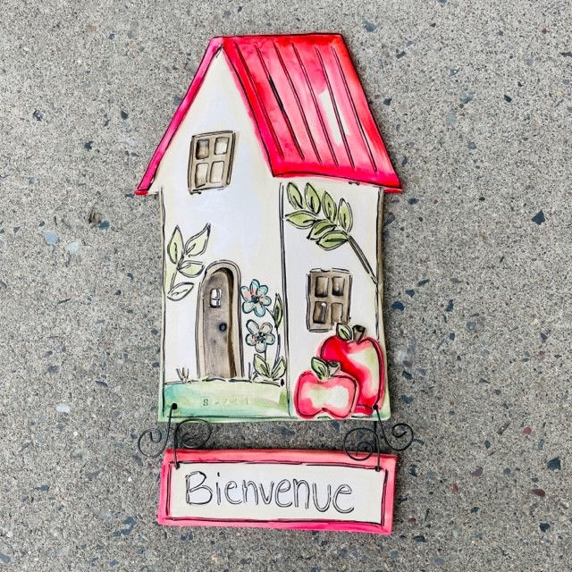 Miniature : Maison bienvenue en céramique artisanale