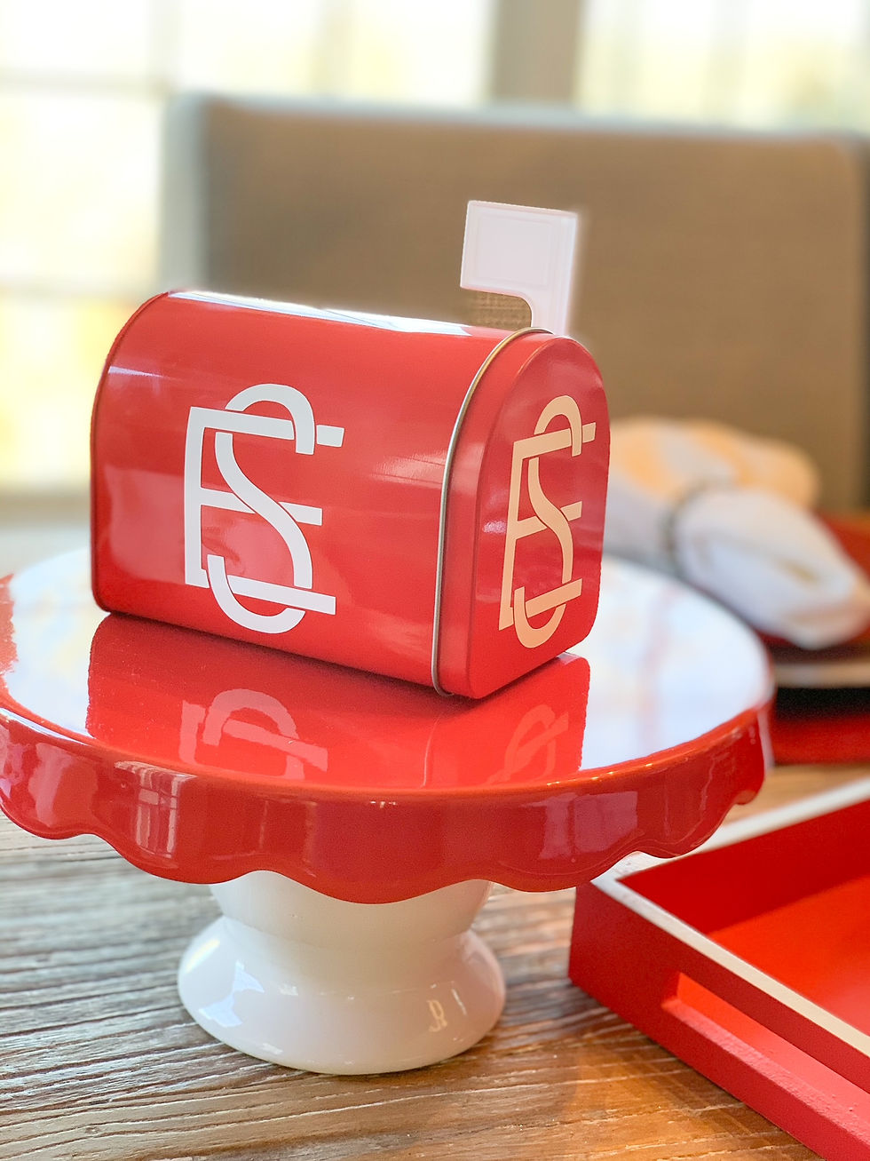 Thumbnail: Love Letters: Monogrammed Mailbox with Matching Stationery