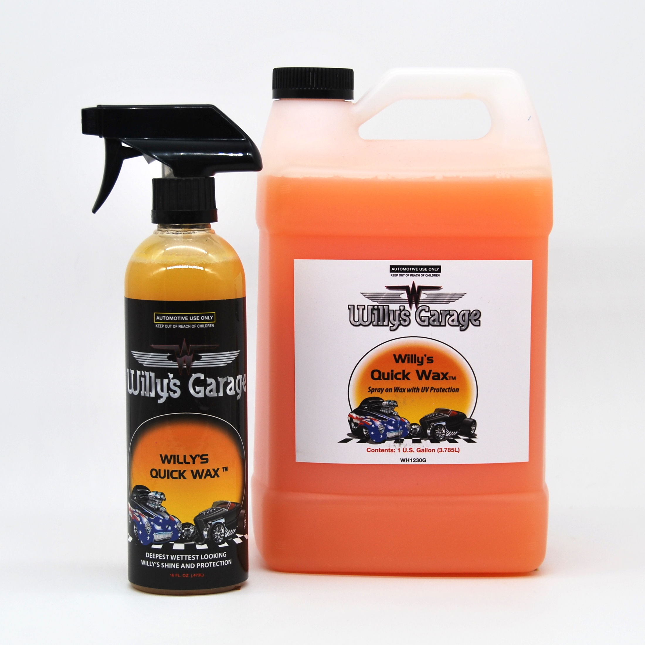 Willy's Quick Spray On Wax 3.78ltr