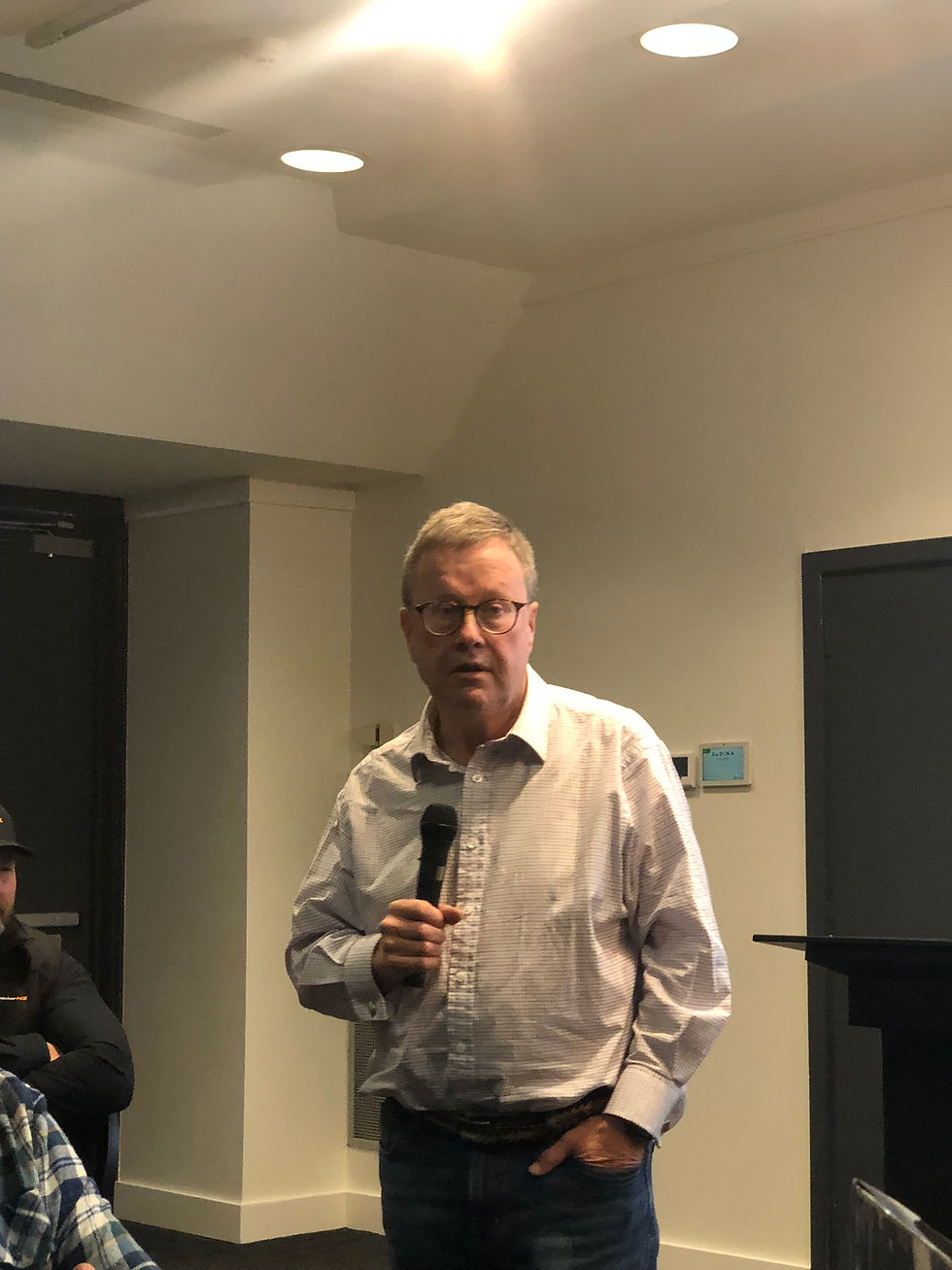 Ian Fletcher spoke near the beginning and end of the industry forum in Christchurch, bringing a high level of expertise to discussions.