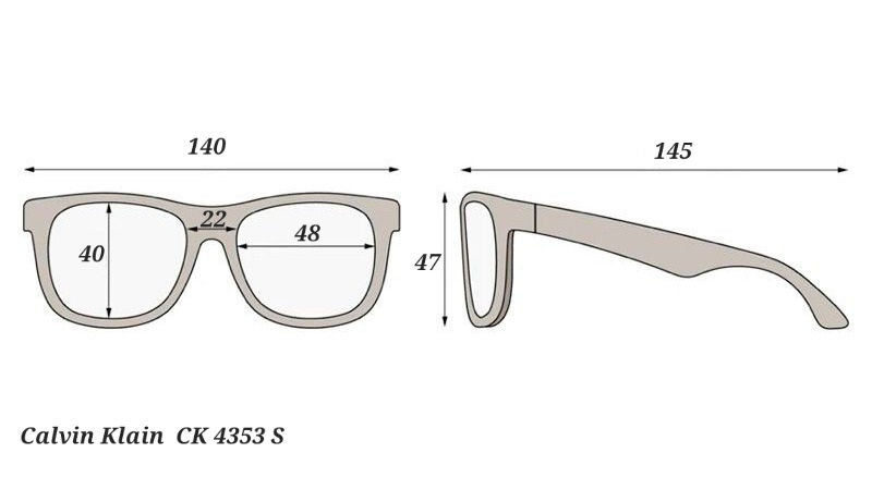 Miniatura: Gafas de sol Calvin Klein - CK 4353 S - Sin usar