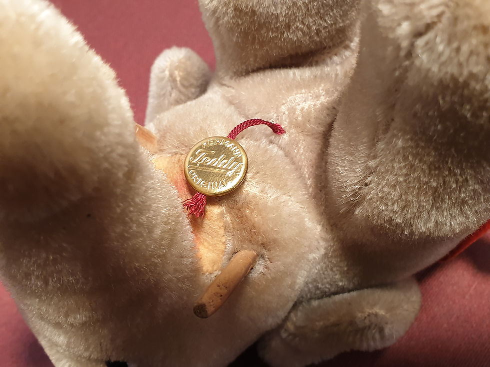 Miniatura: Antiguo peluche elefante Hermann Teddy Original