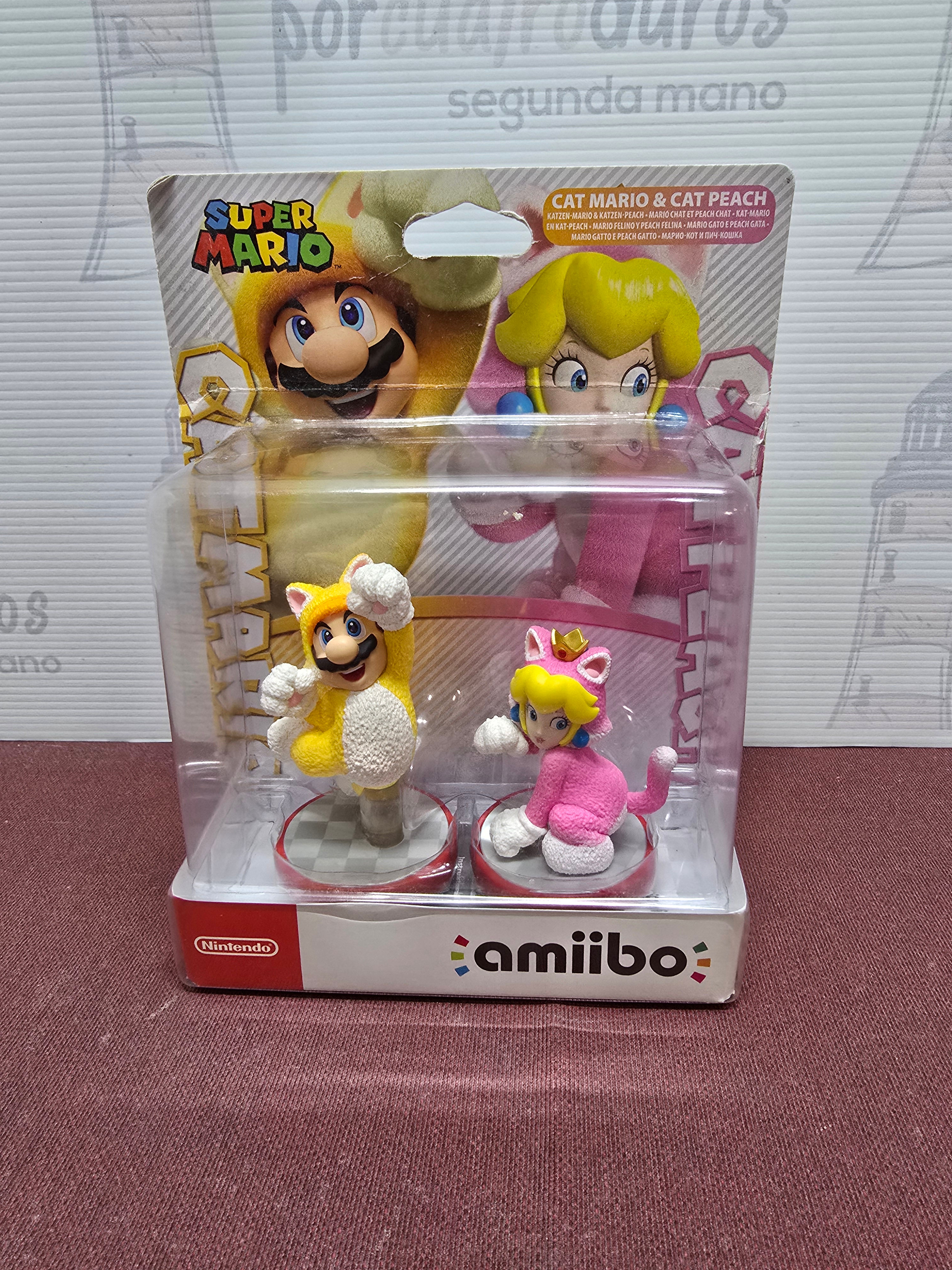 Amiibo Cat Mario & Cat Peach Nintendo
