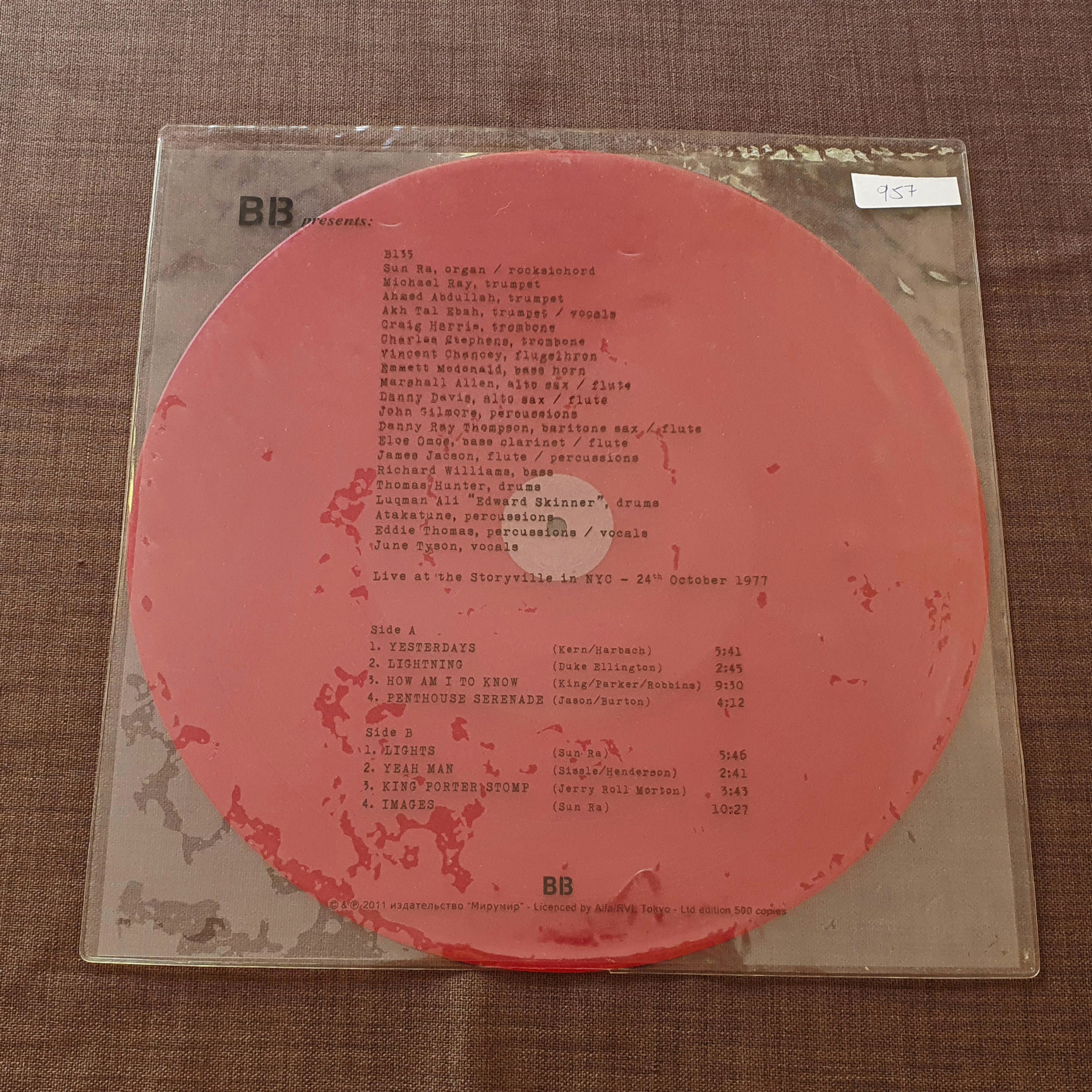 Sun Ra Arkestra - Live at the Storyville in NYC. 24th October 1977