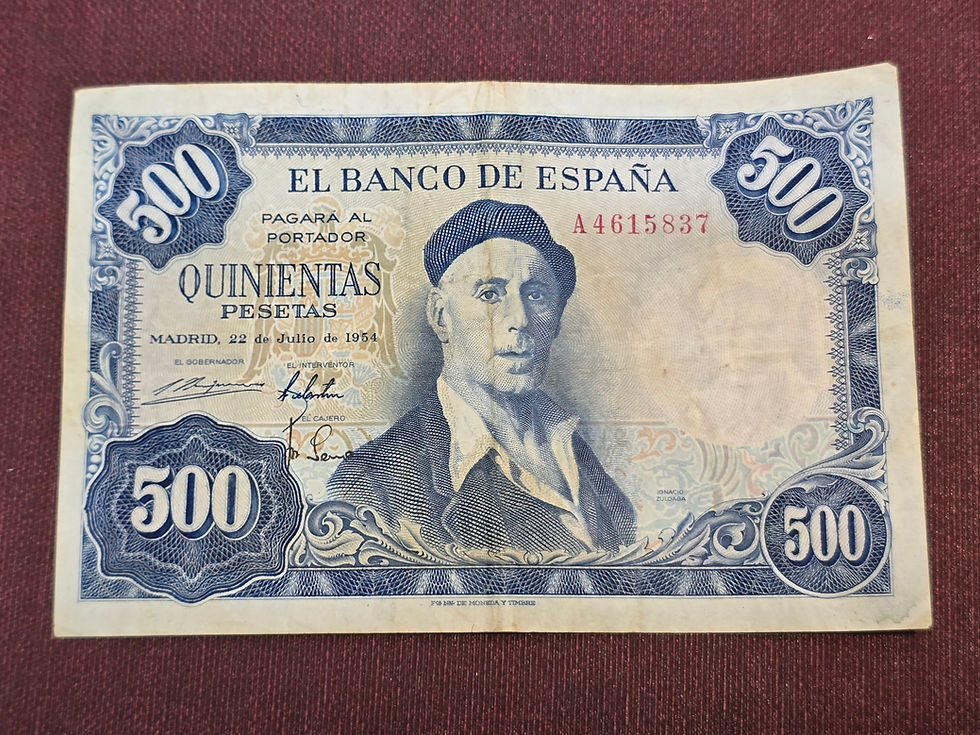 Miniatura: Billete 500 Pesetas 1954 España