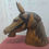 Miniatura: Busto Cabeza de Caballo Madera Talla