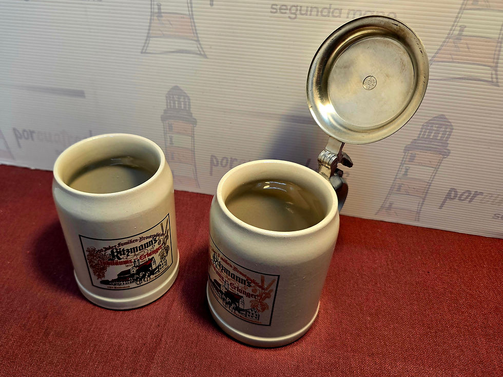 Miniatura: 2 Jarras cerveza alemana Kitzmann's 0.5l