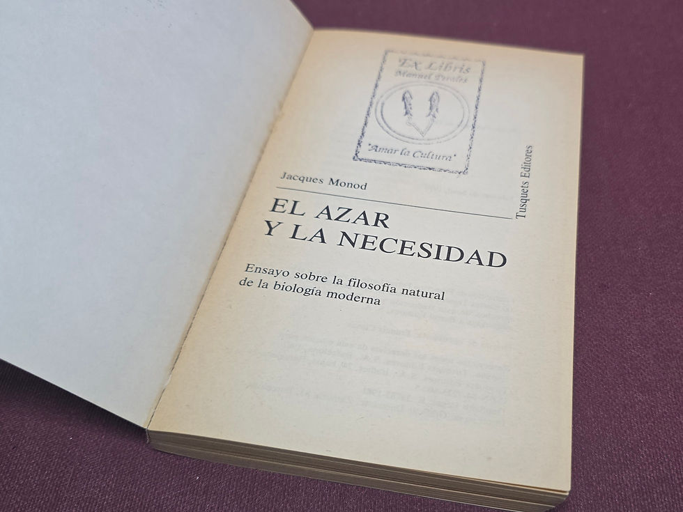 Miniatura: El Azar y la Necesidad - Jacques Monod