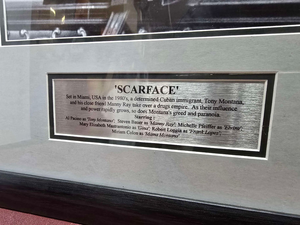 Miniatura: Cuadro película Scarface frames de Tony Montana