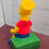 Miniatura: Figura Hucha Bart Simpson de Goma - 1991  Miniland